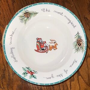 soup bowls - Mikasa Christmas Wish super strong fine china (set of 4)